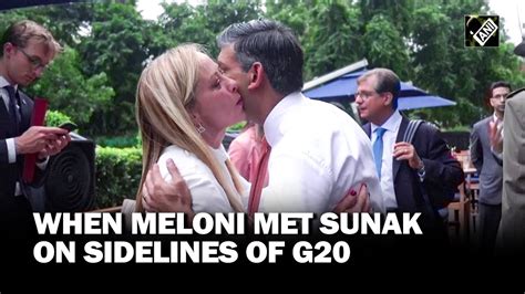 Rishi Sunak Giorgia Meloni Held Talks In New Delhi On Sidelines Of G20