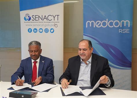 La Senacyt firma acuerdo de colaboración con la Corporación MEDCOM