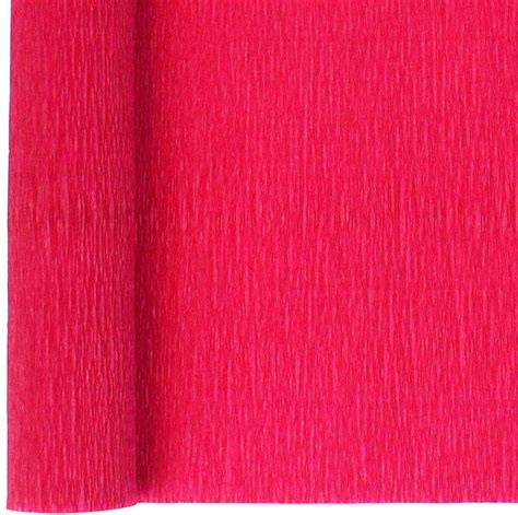 Flame Red Crepe Paper Sheets Folds 20 Inch X 8 Ft