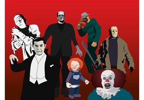 Personajes De Terror 71502 Vector En Vecteezy