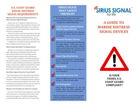 Guide To Marine Distress Signals