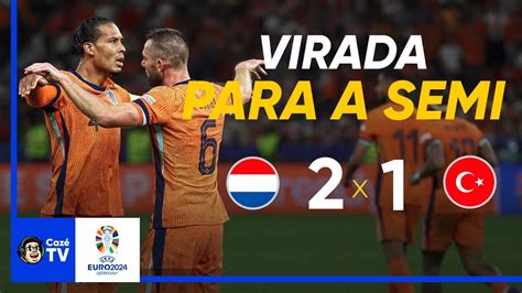 QUE JOGAÇO HOLANDA 2 X 1 TURQUIA MELHORES MOMENTOS QUARTAS DE