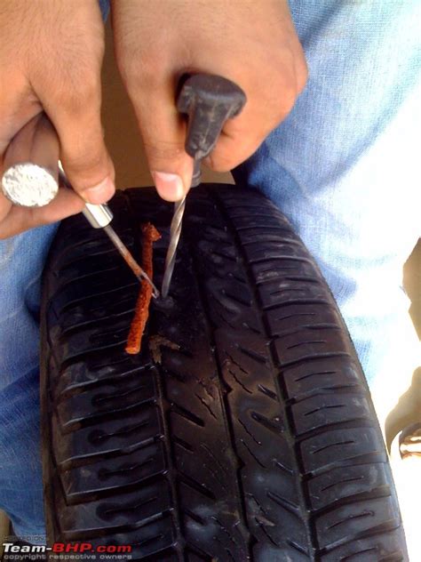 DIY Guide How To Repair A Tubeless Tyre Puncture Team BHP