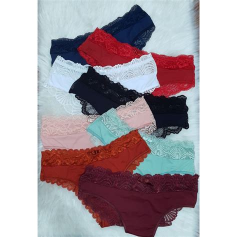 Kit 4 Calcinha Plus Size PATRÍCIA 48 a 54 Cintura Alta de Microfibra Tanga Plus Lingerie Plus