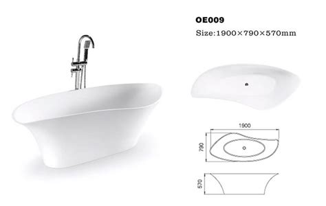 Opaly Acrylic Bathtub Solid Surface