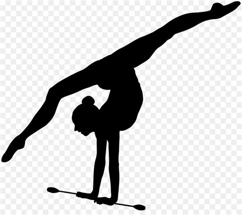 Artistic Gymnastics Floor Handstand Silhouette Gymnastics Png