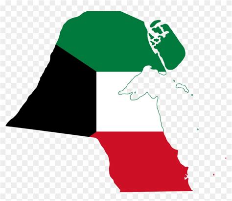 Open Kuwait Country Map Flag Free Transparent Png Clipart Images