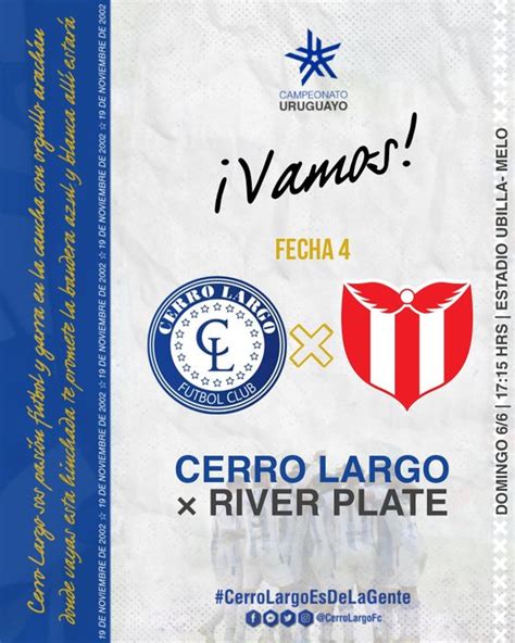 Ver En Vivo Cerro Largo Vs River Plate Por La Fecha 4 De La Primera