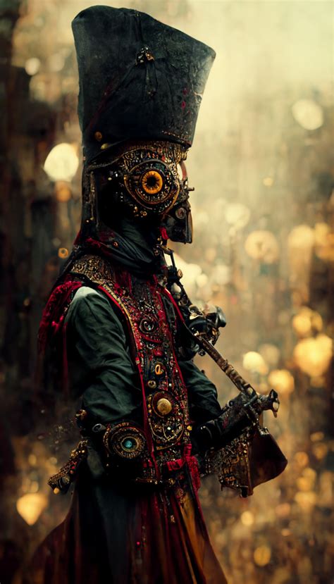 TenderlySharp — Plague knight - LED cyberpunk plague doctor mask...