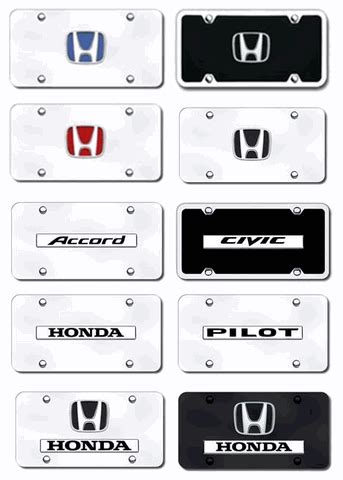 Honda License Plates
