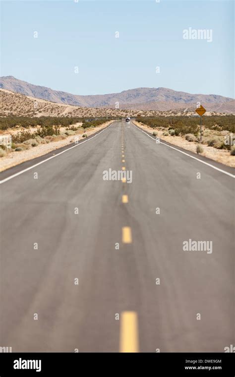 Dusty Desert Highway Through Northeast California Stock Photo Alamy