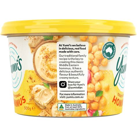 Yumi S Traditional Middle Eastern Hommus G Woolworths