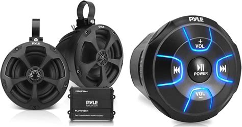 Amazon Pyle Waterproof Off Road Speakers With Amplifier Amplified