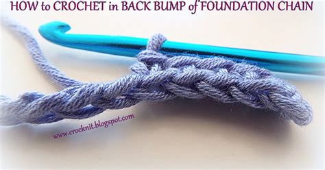 How To Crochet In Back Bump Tutorial How To Crochet Single Crochet