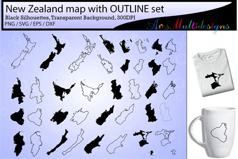 New Zealand Provinces Graphic By Arcs Multidesigns Creative Fabrica