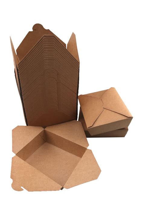 Buy Oz Pack Paper Take Out Containers Kraft Brown Lunch Meal