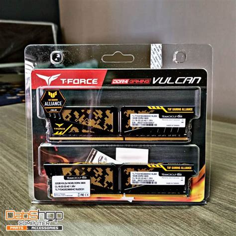 TFORCE VULCAN TUF 32GB 2X16GB DDR4 3600MHZ Lazada PH