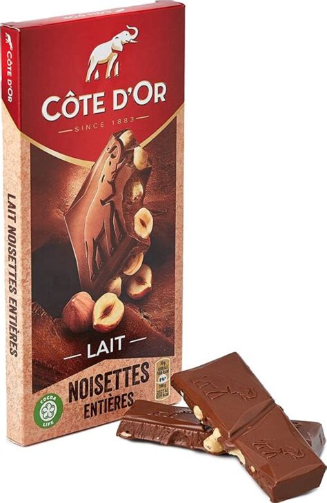 Chocolat Cote D Or Lait Noisette Entiere Mounet Lebled Epicerie En