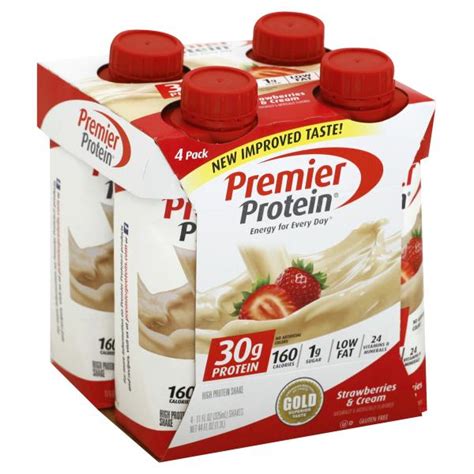 Premier Protein High Protein Shake Strawberries And Cream 4 Pack Publix Super Markets