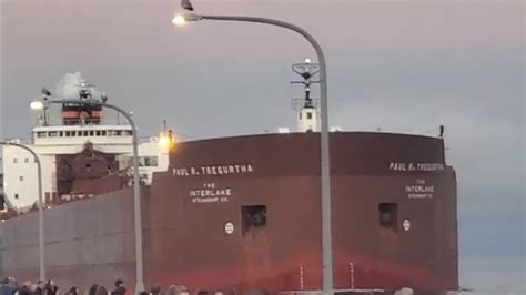 Paul R Tregurtha Departing Duluth Minnesota Canal Park With A Load Of