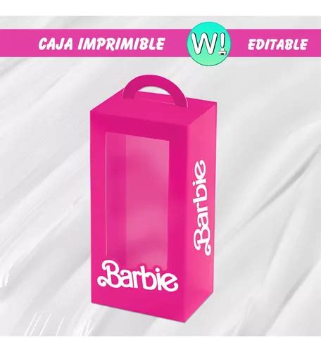 Kit Imprimible Molde Caja Barbie Box Editable MercadoLibre