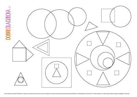 Figury Geometryczne Kształty Kolorowanka Pcmigtool