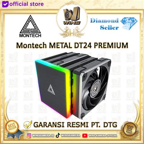 Promo Montech DT24 Premium Dual Tower ARGB CPU Cooler For AMD INTEL