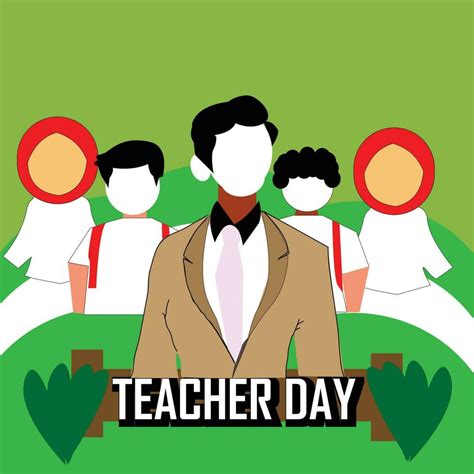 teachers day 2023, green, Vector Illustration 34747010 Vector Art at ...