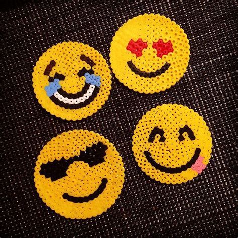 Emojis Hama Beads By Nokkosvirve Perler Bead Emoji Hama Beads