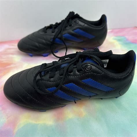 Adidas Goletto Viii Fg Soccer Futbol Cleats Youth Size 2 Black Blue Gx6906 Ebay