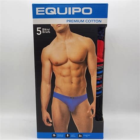 Equipo Underwear Socks Equipo Mens 5 Pack Bikini Briefs Size