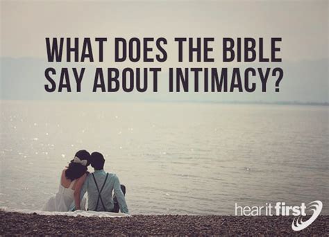 What Does The Bible Say About Intimacy