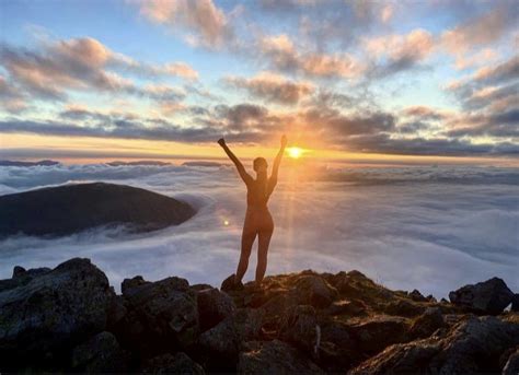 Scots Hillwalker Poses Naked On Top Of Mountain At Sunrise But Not All Is As It Seems The