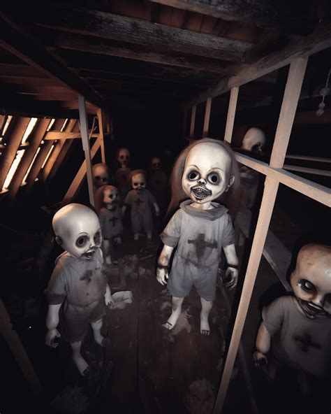 Unsettling Sinister Dolls In The Attic R Midjourney