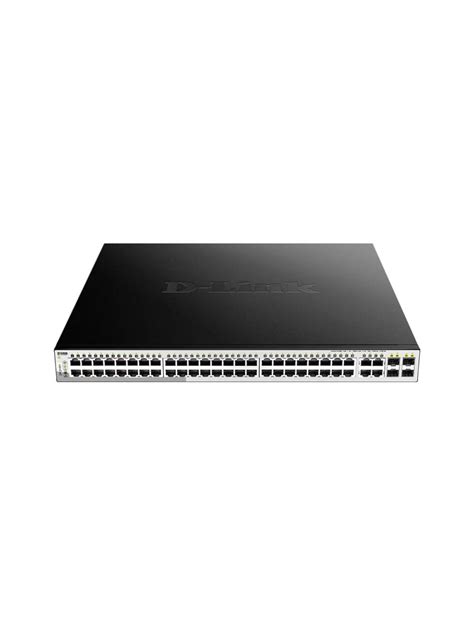 48 Port 10 100 1000BaseT PoE 4 Combo 1000BaseT SFP Ports Switch 370W