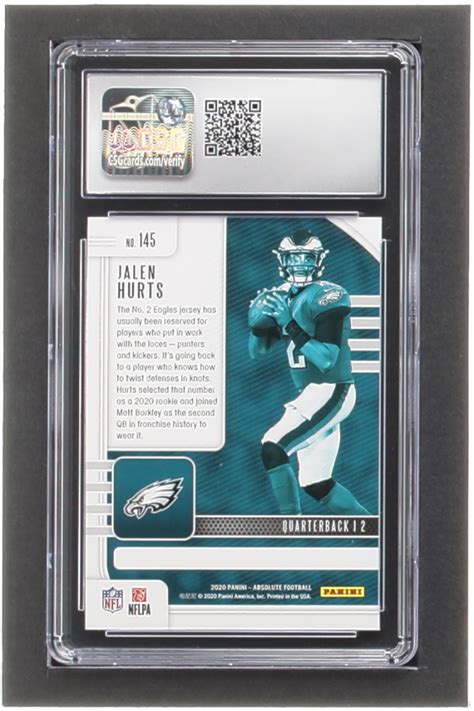 Jalen Hurts Absolute Rc Csg Pristine Auction