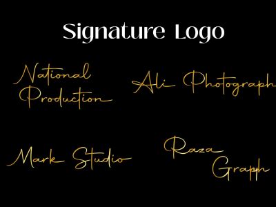 Luxury Handwritten Signature Logo Upwork