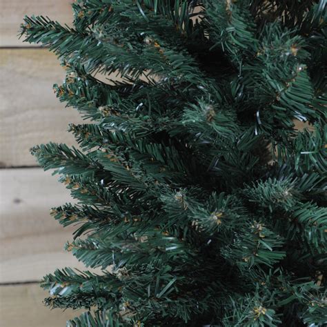 220cm (7ft 3") Premier Pencil Style Slim Christmas Tree in Green