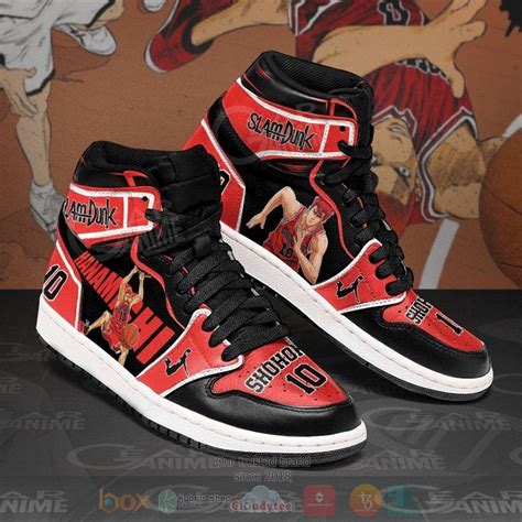 Hot Hanamichi Sakuragi Anime Slam Dunk Air Jordan High Top Sneaker Shoes Boxbox Branding