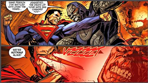 Injustice Superman Shows No Mercy To Darkseid L Injustice Superman