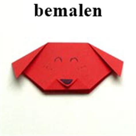 Origami Tiere Falten Hund