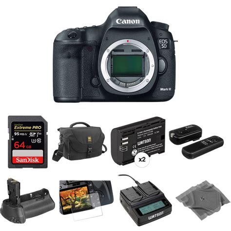 Canon EOS 5D Mark III DSLR Camera Body Deluxe Kit B&H Photo