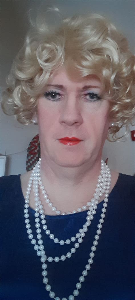 Mikaela Lilyskin Curly Blonde Blue Dress Photo AShemaletube