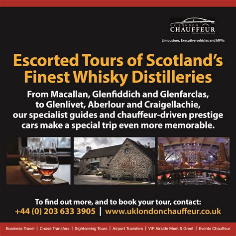 Tour Scotland’s finest whisky distilleries in style