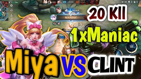 Miya Best Build 2022 Top 1 Global Maniac MIYA MANIAC 1V5 Mobile