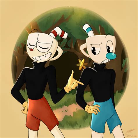 Cuphead And Mugman Fanart By Drajur On Deviantart