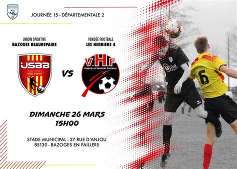 LES MATCHS DU WEEKEND US BAZOGES BEAUREPAIRE