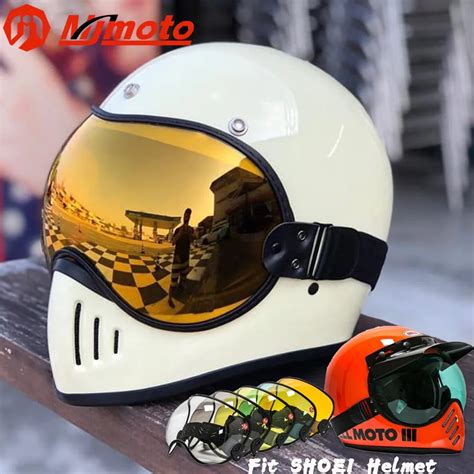 Retro-Helm-Visier-Blase-Schild-Objektiv-Motorrad-Helm-Schutzbrillen ...
