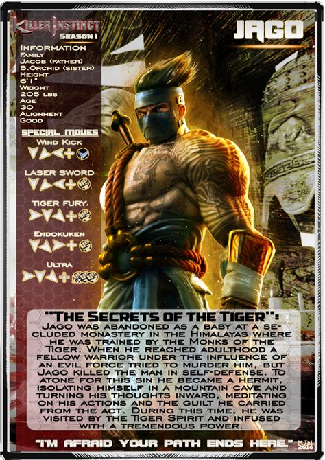 Killer Instinct Trading Cards Season 1 Jago By Mikazukiman On Deviantart