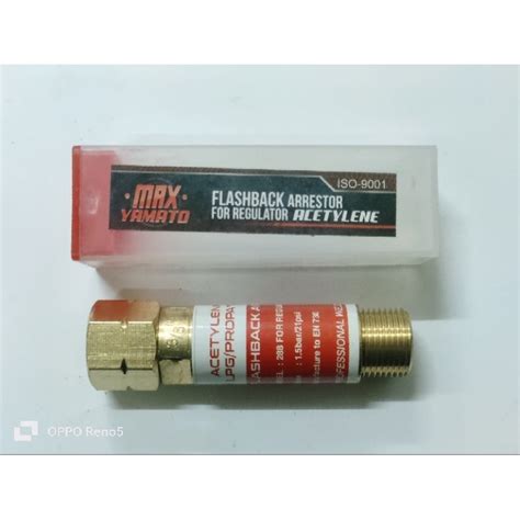 Jual MAX YAMATO FLASHBACK ARRESTOR FOR REGULATOR ACETYLENE Shopee